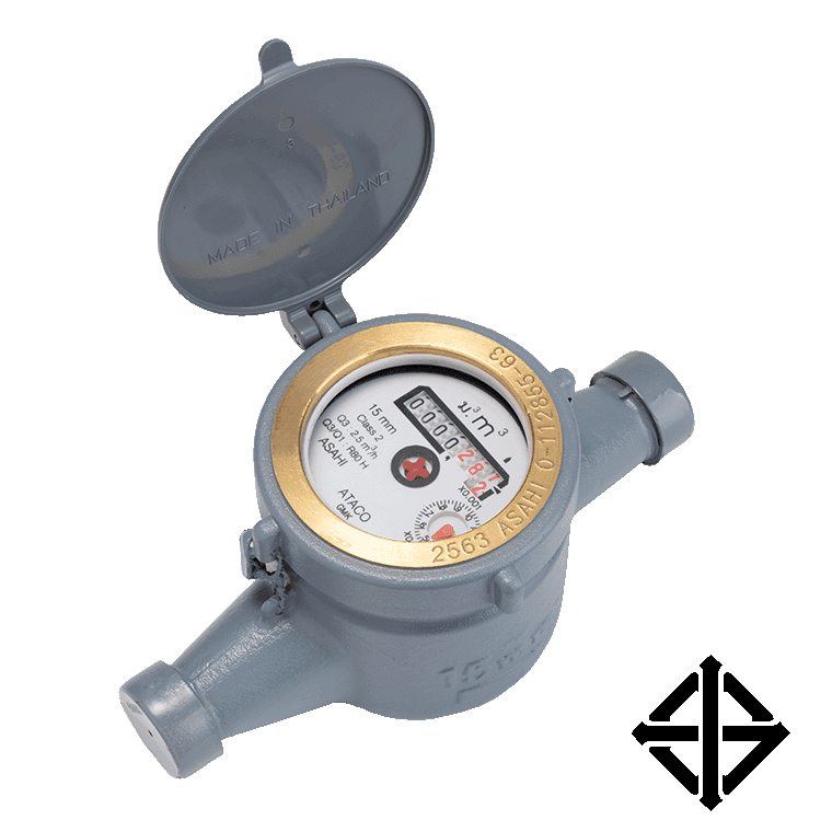 ASAHI MULTI-JET WATER METER รุ่น GMK ขนาด 1/2" - 1"