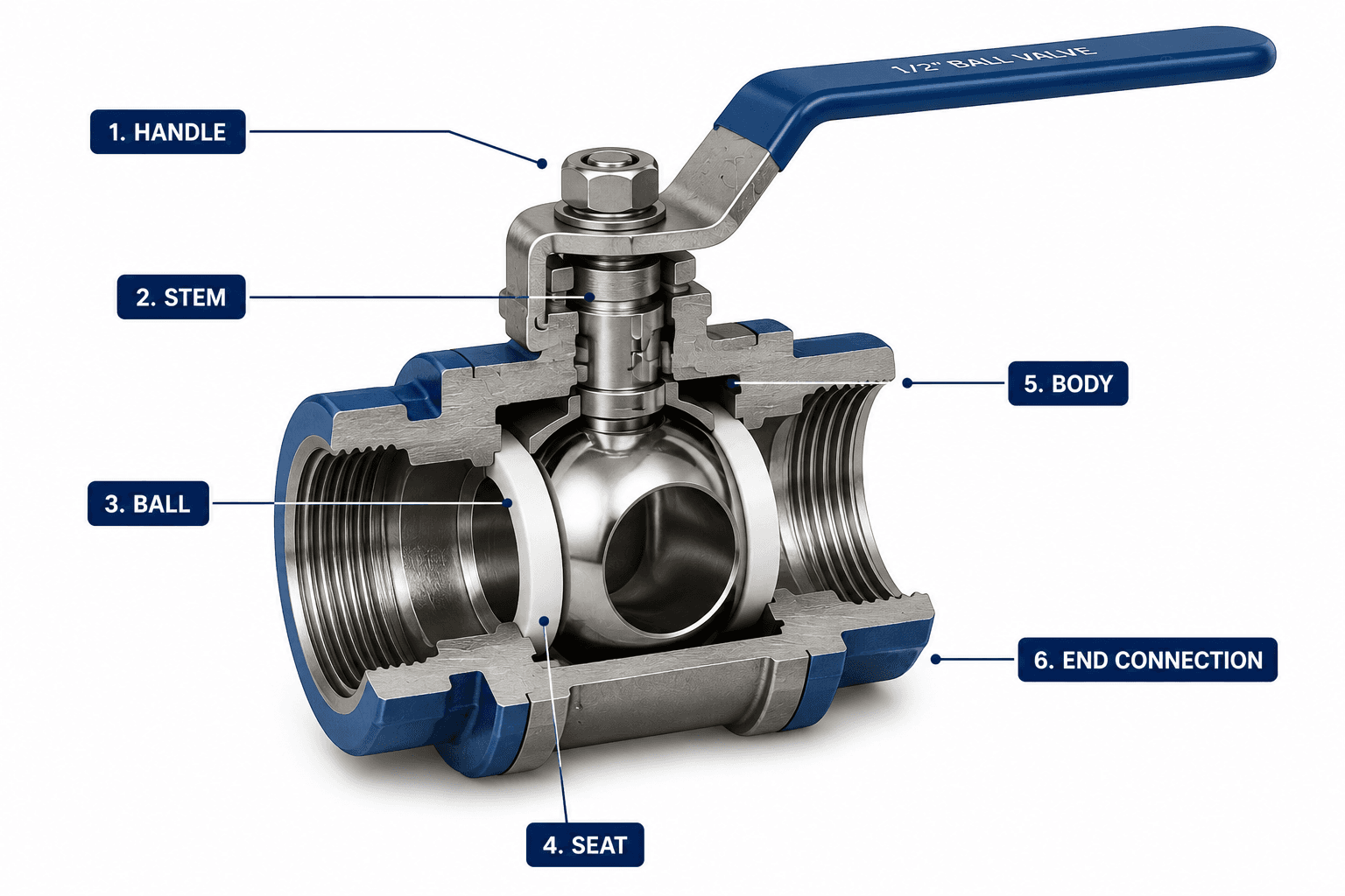 Ball Valve คืออะไร? ทำไมอุตสาหกรรมถึงนิยมใช้งาน