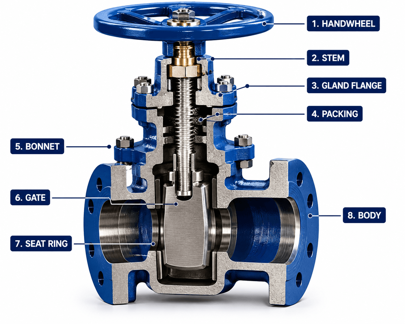 Gate Valve คืออะไร? วาล์วประตูน้ำที่นิยมในระบบท่ออุตสาหกรรม