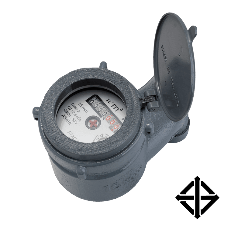 ASAHI MULTI-JET WATER METER รุ่น GMK-VD SIZE : 1/2"